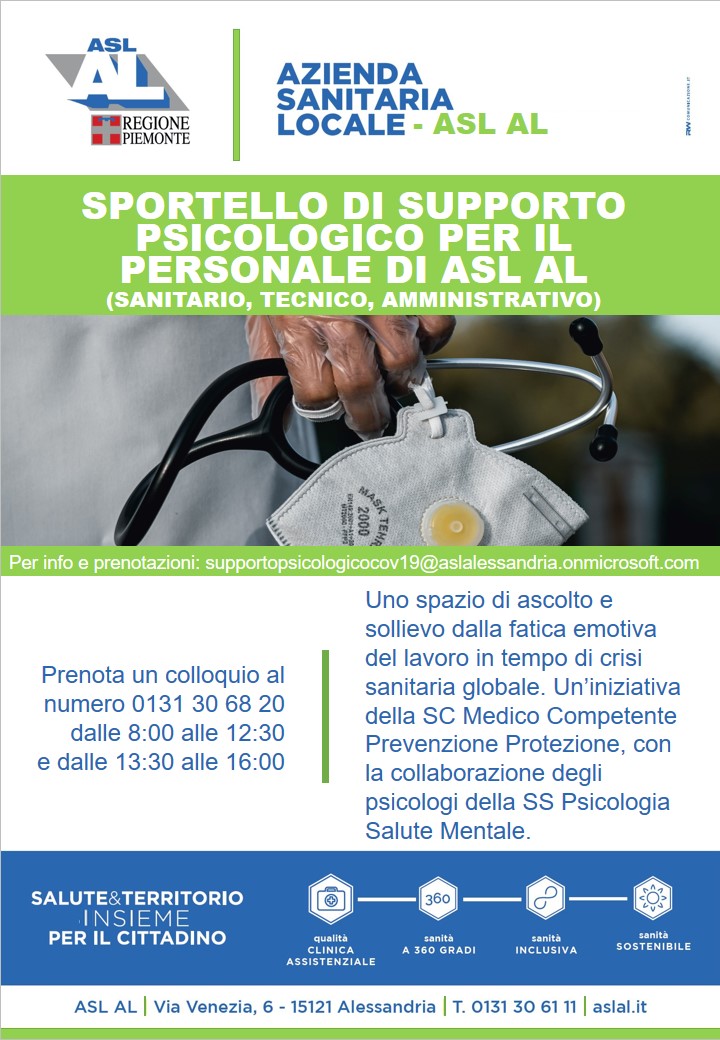 Sportello supporto psicologico dipendenti